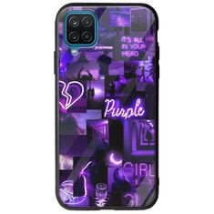 Aesthetic Purple Samsung Galaxy M12 Groove TPU (Tempered Glass και TPU)