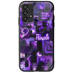 Aesthetic Purple Samsung Galaxy A33 5G Groove TPU (Tempered Glass και TPU)