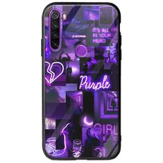 Aesthetic Purple Xiaomi Redmi Note 8 2021 Groove TPU (Tempered Glass και TPU)