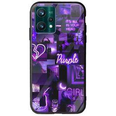Aesthetic Purple Realme 9 5G Groove TPU (Tempered Glass και TPU)