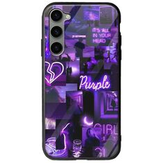 Aesthetic Purple Samsung Galaxy S23 5G Groove TPU (Tempered Glass και TPU)