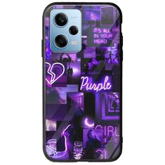 Aesthetic Purple Xiaomi Redmi Note 12 4G Groove TPU (Tempered Glass και TPU)