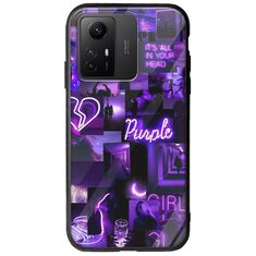 Aesthetic Purple Xiaomi Redmi Note 12S Groove TPU (Tempered Glass και TPU)