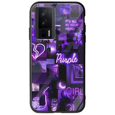 Aesthetic Purple Xiaomi Poco F5 Pro 5G Groove TPU (Tempered Glass και TPU)