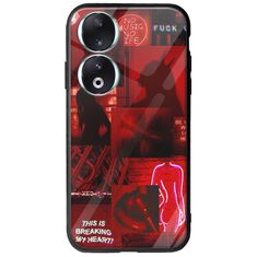 Aesthetic Red Honor 90 5G Groove TPU (Tempered Glass και TPU)