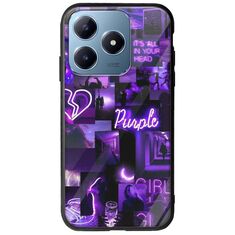 Aesthetic Purple Realme C63 Groove TPU (Tempered Glass και TPU)