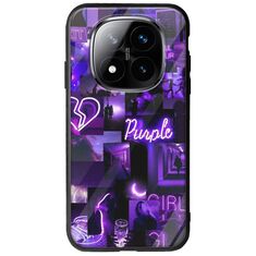 Aesthetic Purple Xiaomi Redmi Note 14 Pro+ 5G Groove TPU (Tempered Glass και TPU)