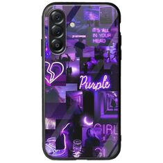 Aesthetic Purple Samsung Galaxy A56 5G Groove TPU (Tempered Glass και TPU)