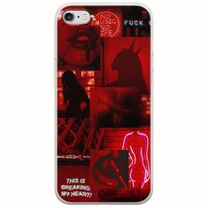 Aesthetic Red iPhone 6/6s Flexible TPU (Διάφανη Σιλικόνη)