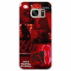 Aesthetic Red Samsung Galaxy S7 Edge Flexible TPU (Διάφανη Σιλικόνη)