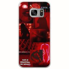 Aesthetic Red Samsung Galaxy S6 Flexible TPU (Διάφανη Σιλικόνη)
