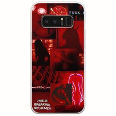Aesthetic Red Samsung Galaxy Note 8 Flexible TPU (Διάφανη Σιλικόνη)