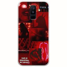 Aesthetic Red Samsung Galaxy A6 Plus 2018 Flexible TPU (Διάφανη Σιλικόνη)