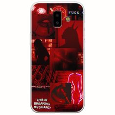Aesthetic Red Samsung Galaxy J6 Plus Flexible TPU (Διάφανη Σιλικόνη)