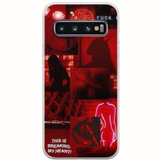 Aesthetic Red Samsung Galaxy S10 Plus Flexible TPU (Διάφανη Σιλικόνη)