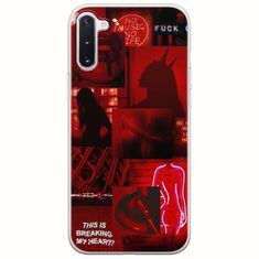 Aesthetic Red Samsung Galaxy Note 10 Flexible TPU (Διάφανη Σιλικόνη)
