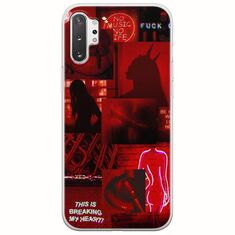 Aesthetic Red Samsung Galaxy Note 10 Plus Flexible TPU (Διάφανη Σιλικόνη)