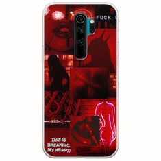 Aesthetic Red Xiaomi Redmi Note 8 Pro Flexible TPU (Διάφανη Σιλικόνη)