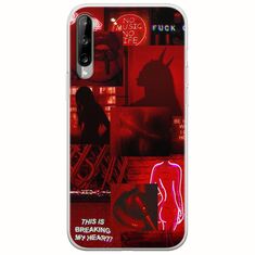 Aesthetic Red Samsung Galaxy A30s Flexible TPU (Διάφανη Σιλικόνη)