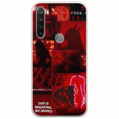 Aesthetic Red Xiaomi Redmi Note 8T Flexible TPU (Διάφανη Σιλικόνη)