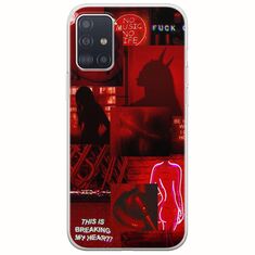 Aesthetic Red Samsung Galaxy A51 Flexible TPU (Διάφανη Σιλικόνη)