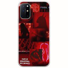 Aesthetic Red OnePlus 8 Flexible TPU (Διάφανη Σιλικόνη)