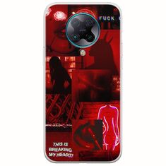 Aesthetic Red Xiaomi Poco F2 Pro Flexible TPU (Διάφανη Σιλικόνη)