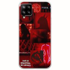Aesthetic Red Samsung Galaxy A42 5G Flexible TPU (Διάφανη Σιλικόνη)