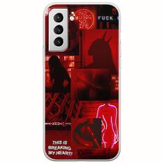 Aesthetic Red Samsung Galaxy S21 Plus Flexible TPU (Διάφανη Σιλικόνη)