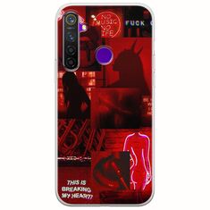 Aesthetic Red Realme 5 Pro Flexible TPU (Διάφανη Σιλικόνη)