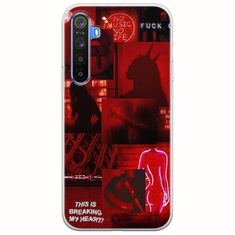 Aesthetic Red Realme 6 Flexible TPU (Διάφανη Σιλικόνη)