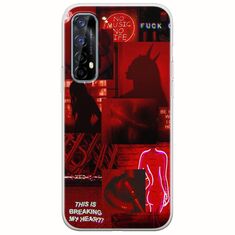 Aesthetic Red Realme 7 Flexible TPU (Διάφανη Σιλικόνη)