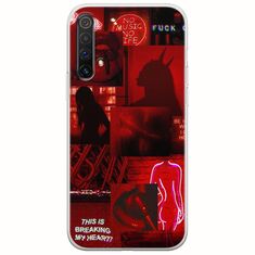 Aesthetic Red Realme X3 Flexible TPU (Διάφανη Σιλικόνη)