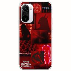 Aesthetic Red Xiaomi Poco F3 Flexible TPU (Διάφανη Σιλικόνη)