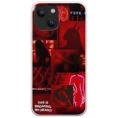 Aesthetic Red iPhone 13  Flexible TPU (Διάφανη Σιλικόνη)