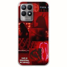 Aesthetic Red Realme 8i Flexible TPU (Διάφανη Σιλικόνη)