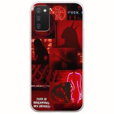 Aesthetic Red Samsung Galaxy A03s Flexible TPU (Διάφανη Σιλικόνη)