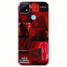 Aesthetic Red Realme C21Y / Realme C25Y Flexible TPU (Διάφανη Σιλικόνη)