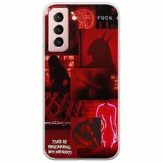 Aesthetic Red Samsung Galaxy S22 Flexible TPU (Διάφανη Σιλικόνη)
