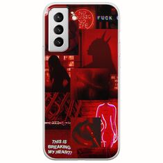 Aesthetic Red Samsung Galaxy S22 Plus Flexible TPU (Διάφανη Σιλικόνη)