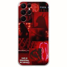 Aesthetic Red Samsung Galaxy S22 Ultra Flexible TPU (Διάφανη Σιλικόνη)