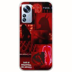 Aesthetic Red Xiaomi 12 Pro Flexible TPU (Διάφανη Σιλικόνη)
