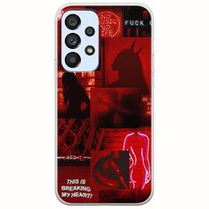 Aesthetic Red Samsung Galaxy A53 5G Flexible TPU (Διάφανη Σιλικόνη)