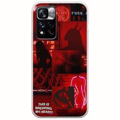 Aesthetic Red Xiaomi Redmi Note 11 Pro Plus 5G Flexible TPU (Διάφανη Σιλικόνη)