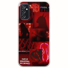 Aesthetic Red Samsung Galaxy M52 5G Flexible TPU (Διάφανη Σιλικόνη)