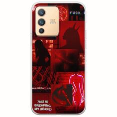 Aesthetic Red Vivo V23 5G Flexible TPU (Διάφανη Σιλικόνη)