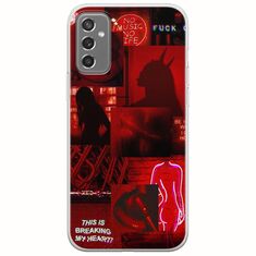 Aesthetic Red Samsung Galaxy M13 4G Flexible TPU (Διάφανη Σιλικόνη)