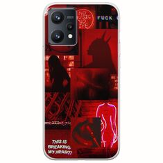 Aesthetic Red Realme 9 4G Flexible TPU (Διάφανη Σιλικόνη)
