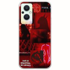 Aesthetic Red Oppo Reno 7 Lite 5G Flexible TPU (Διάφανη Σιλικόνη)