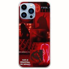 Aesthetic Red iPhone 14 Pro Max Flexible TPU (Διάφανη Σιλικόνη)
